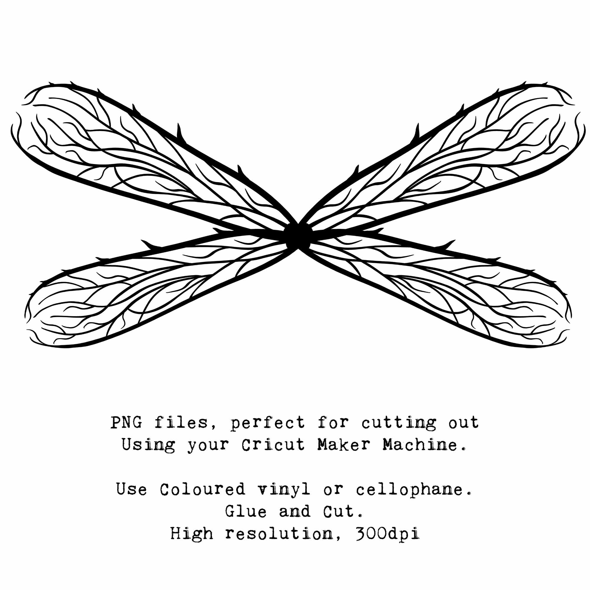 SVG & PNG Fairy Wing files for Cricut or Silhouette Cameo Cutting Machine. To create wearable fairy wings, in adult or children sizes.  Use this clipart design for Halloween Costumes, Fantasy or Cosplay or photography. These are Individual Wing Pieces, for you to cut and assemble. This is a digital product.